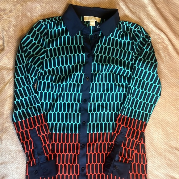 Adorable Michael Kors Shirt Dress sz XXS - Picture 2 of 7